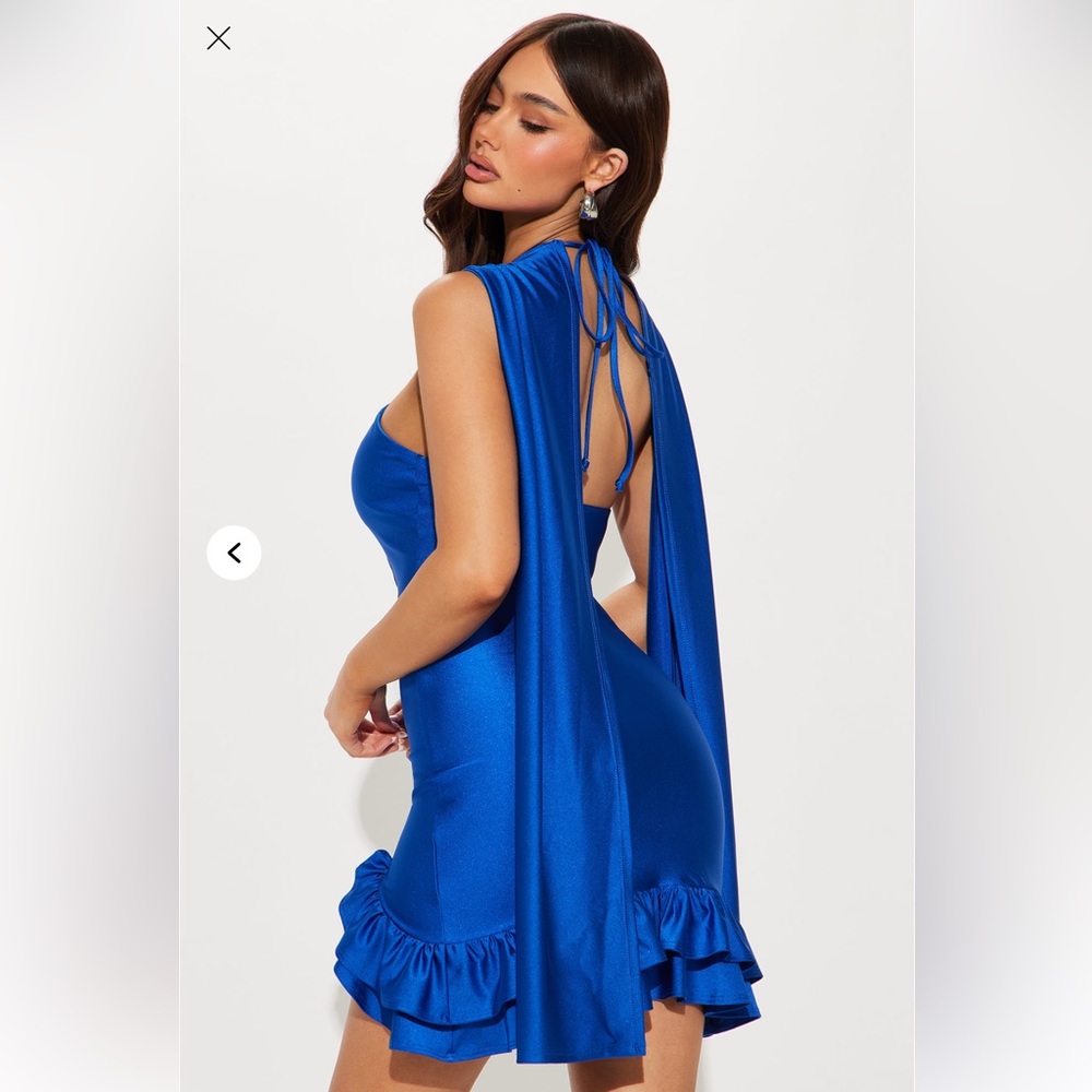Ruffle Micro Mini Dress - Picture 2 of 4